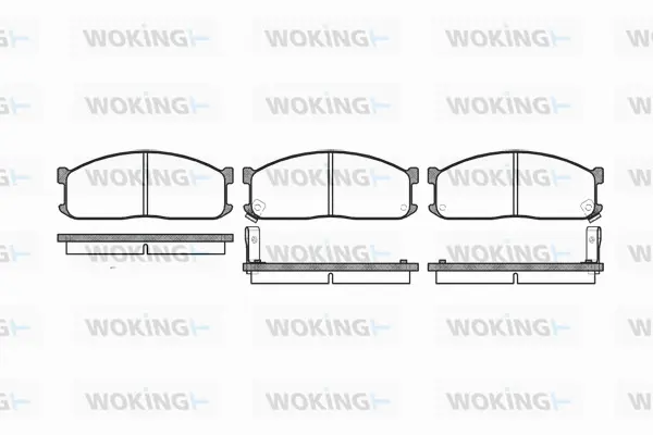 Brake Pad Set, disc brake (P3443.02)