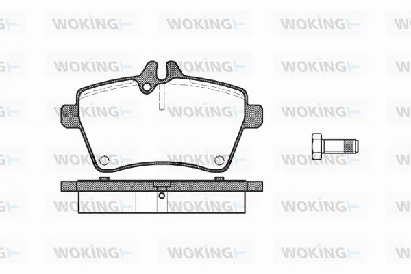 Brake Pad Set, disc brake (P10443.00)