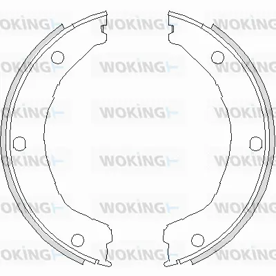 Brake Shoe, parking brake (Z4730.00)