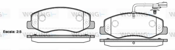 Brake Pad Set, disc brake (P15423.01)