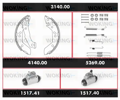 Brake Kit, drum brake (3140.00)