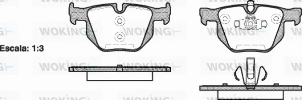 Brake Pad Set, disc brake (P2813.70)