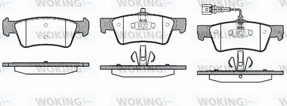 Brake Pad Set, disc brake (P10873.01)