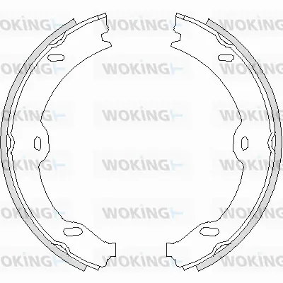 Brake Shoe, parking brake (Z4708.00)
