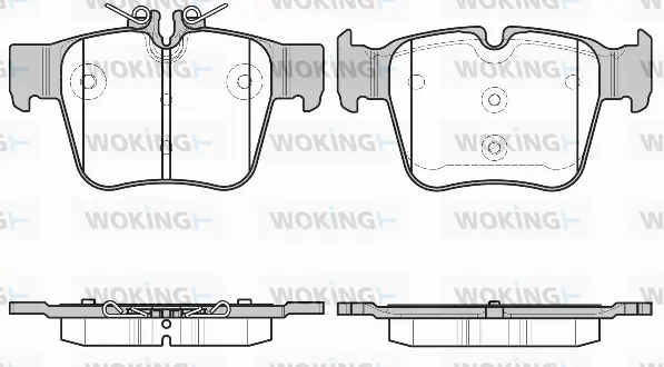 Brake Pad Set, disc brake (P17973.00)