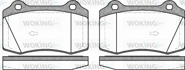 Brake Pad Set, disc brake (P5343.55)