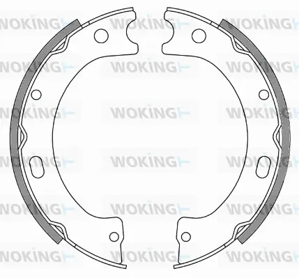 Brake Shoe, parking brake (Z4243.00)