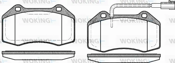Brake Pad Set, disc brake (P10133.12)