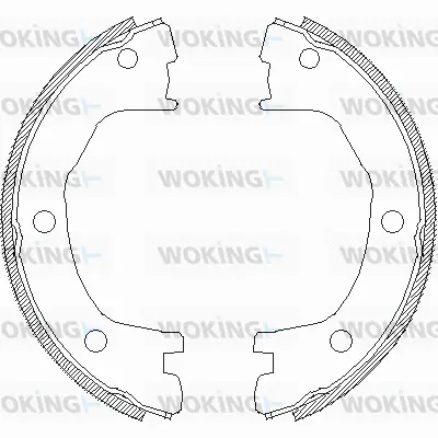 Brake Shoe, parking brake (Z4712.00)