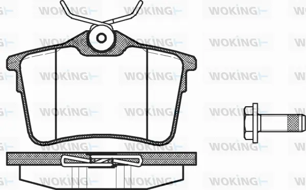 Brake Pad Set, disc brake (P12823.00)