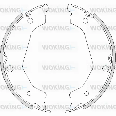 Brake Shoe, parking brake (Z4732.00)