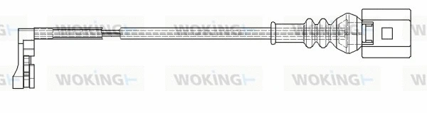 Warning Contact, brake pad wear (001183)