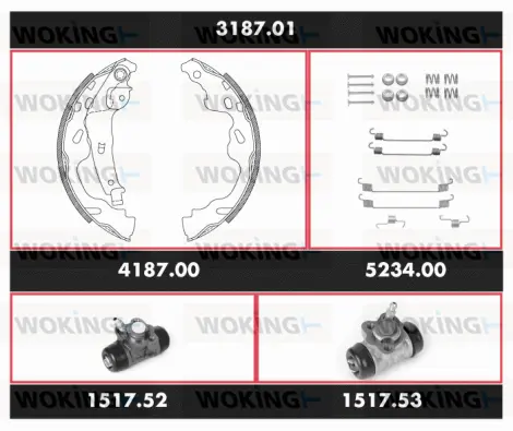 Brake Kit, drum brake (3187.01)