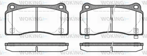 Brake Pad Set, disc brake (P8833.30)