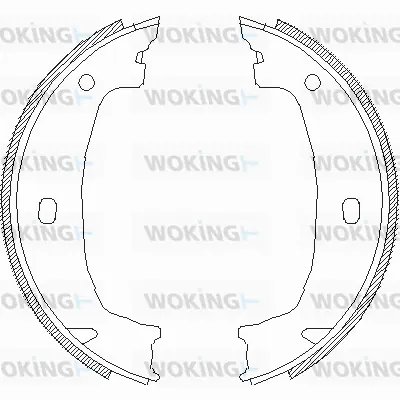 Brake Shoe, parking brake (Z4715.00)