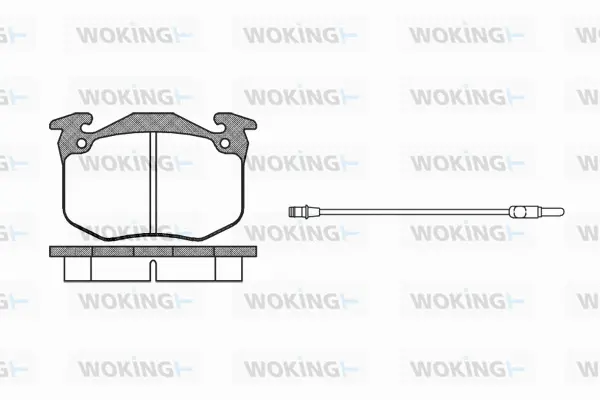 Brake Pad Set, disc brake (P0633.02)
