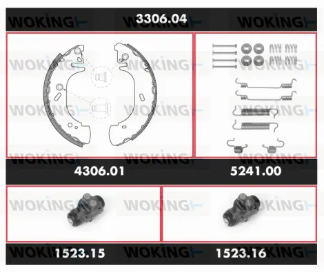 Brake Kit, drum brake (3306.04)