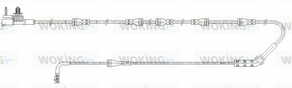 Warning Contact, brake pad wear (001192)
