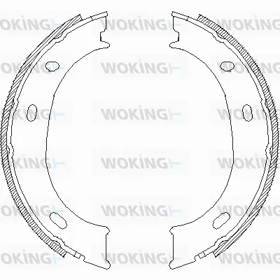 Brake Shoe, parking brake (Z4710.00)