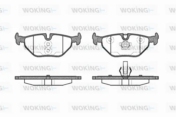 Brake Pad Set, disc brake (P3653.40)