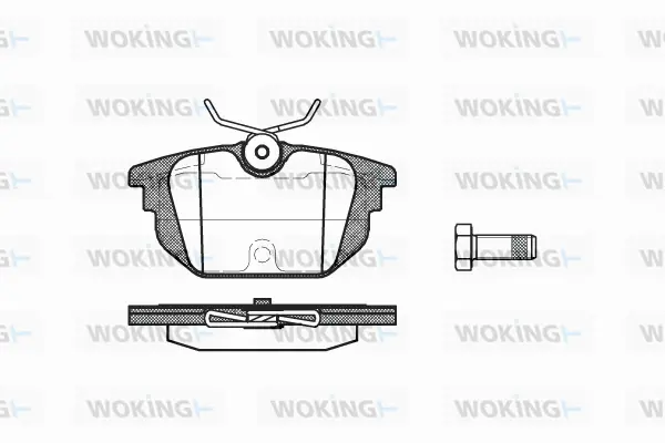 Brake Pad Set, disc brake (P7923.00)