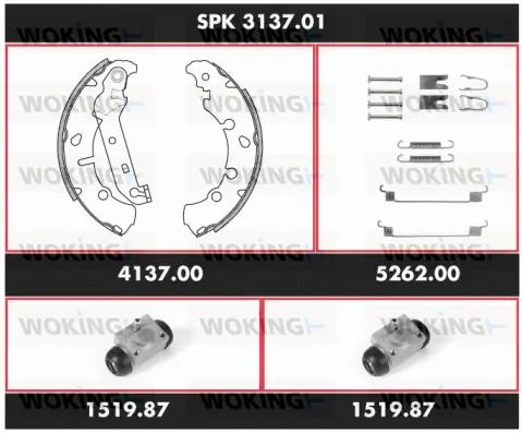 Brake Kit, drum brake (SPK 3137.01)