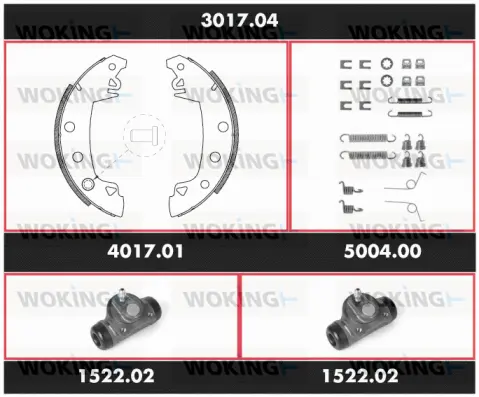 Brake Kit, drum brake (3017.04)