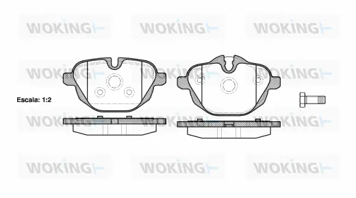 Brake Pad Set, disc brake (P15213.00)