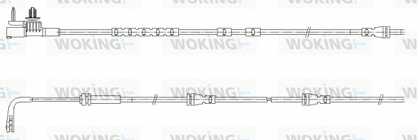 Warning Contact, brake pad wear (001187)