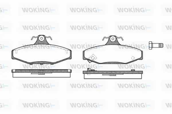 Brake Pad Set, disc brake (P2353.02)