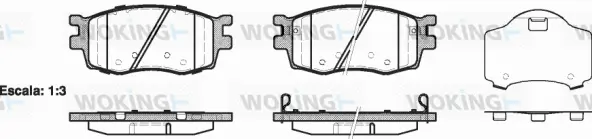 Brake Pad Set, disc brake (P13083.02)