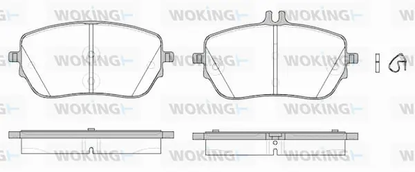 Brake Pad Set, disc brake (P19273.00)