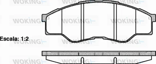 Brake Pad Set, disc brake (P13663.00)