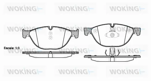 Brake Pad Set, disc brake (P15143.00)