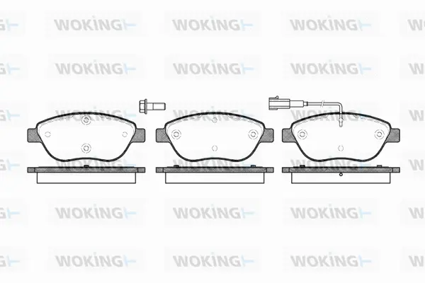 Brake Pad Set, disc brake (P9593.01)