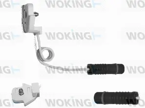 Warning Contact, brake pad wear (001001)