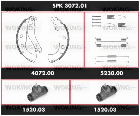 Brake Kit, drum brake (SPK 3072.01)