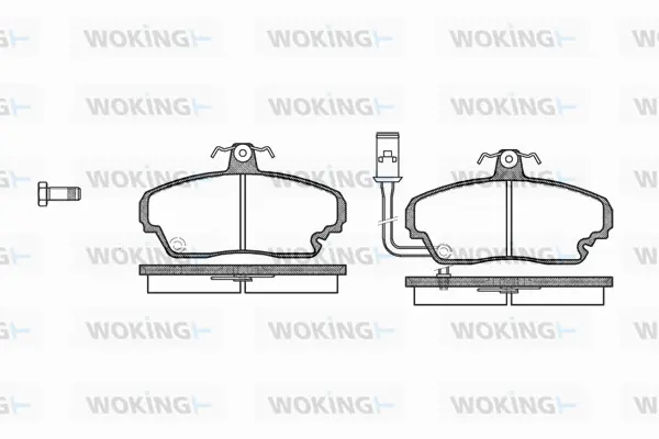 Brake Pad Set, disc brake (P3523.01)