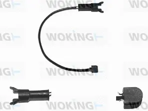 Warning Contact, brake pad wear (001033)