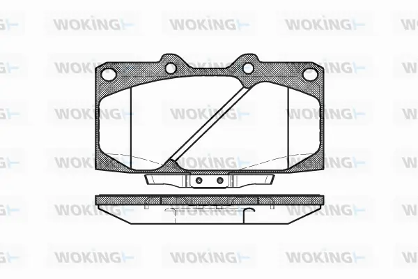 Brake Pad Set, disc brake (P4993.04)
