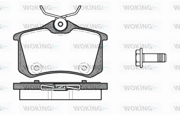 Brake Pad Set, disc brake (P12913.00)