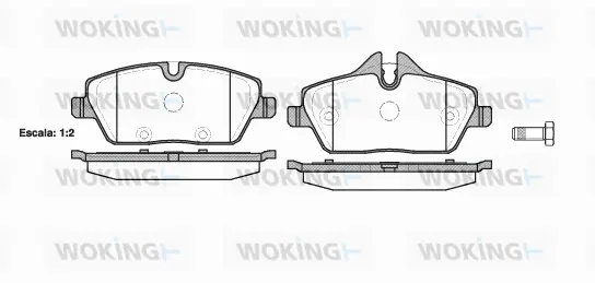 Brake Pad Set, disc brake (P10313.10)