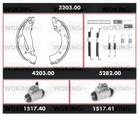 Brake Kit, drum brake (3203.00)
