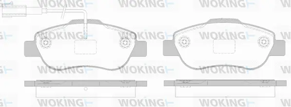 Brake Pad Set, disc brake (P10003.02)