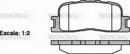 Brake Pad Set, disc brake (P9543.00)