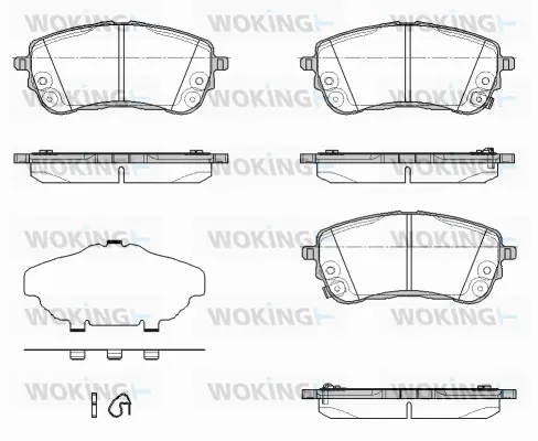 Brake Pad Set, disc brake (P19583.12)