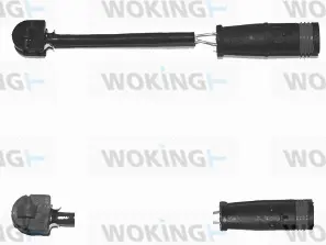 Warning Contact, brake pad wear (001062)