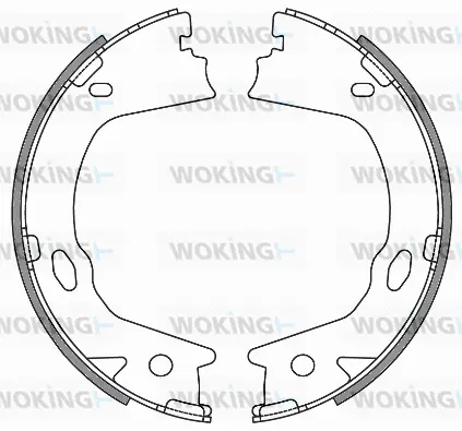 Brake Shoe, parking brake (Z4657.00)