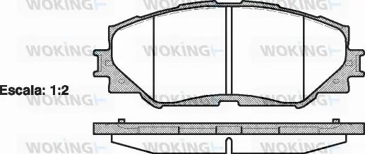 Brake Pad Set, disc brake (P13323.00)