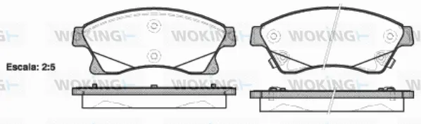 Brake Pad Set, disc brake (P15313.12)